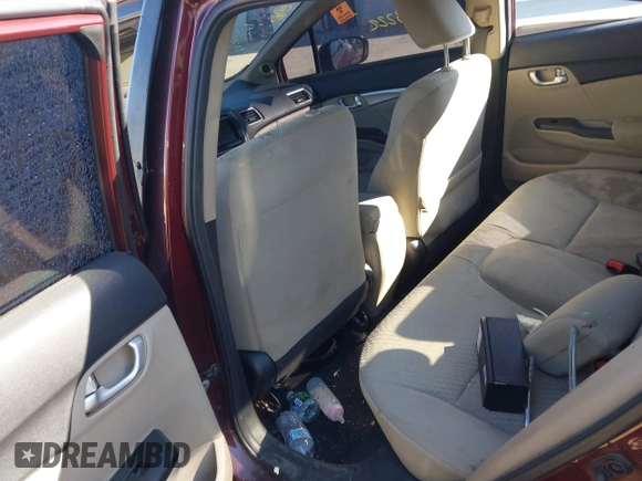 2015 Honda Civic EX with VIN 19XFB2F89FE073610, listed as a IAAI auction lot 41753222 with 121,100 mi miles and . Bid and sale history available at carsss.com. Image 8.