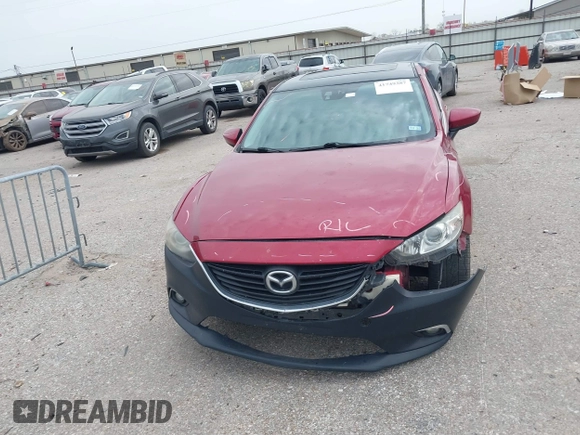 2014 Mazda 6 i Grand Touring with VIN JM1GJ1W57E1108539, listed as a IAAI auction lot 41749387 with Not Provided miles. Bid and sale history available at carsss.com. Image 6.