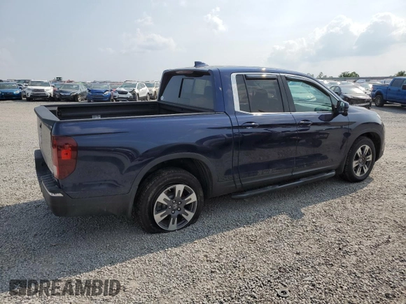 2019 Honda Ridgeline RTL-T with VIN 5FPYK3F69KB033438, listed as a Copart auction lot 59023585 with 82,856 mi miles and Salvage title. Bid and sale history available at DreamBid. Image 3.