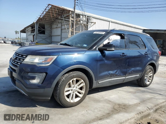 2017 Ford Explorer XLT with VIN 1FM5K7D81HGD39924, listed as a Copart auction lot 49189455 with 145,920 mi miles and Salvage Title. Bid and sale history available at DreamBid. Image 1.