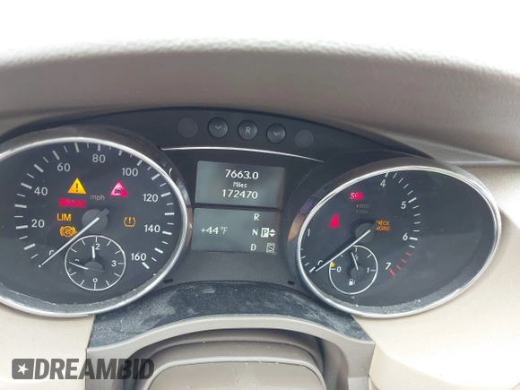 2009 Mercedes-Benz R 3.5L with VIN 4JGCB65E19A089692, listed as a IAAI auction lot 41829067 with 172,470 mi miles and . Bid and sale history available at DreamBid. Image 7.