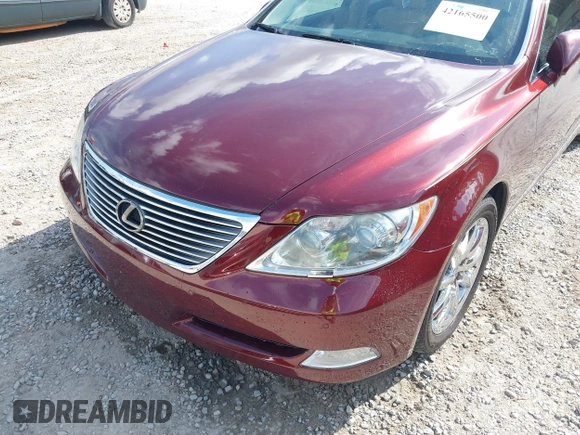 2008 Lexus LS 460 with VIN JTHBL46F785081076, listed as a IAAI auction lot 42165500 with 90,956 mi miles and . Bid and sale history available at DreamBid. Image 6.