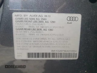 2014 Audi SQ5 Premium Plus with VIN WA1CGAFPXEA010954, listed as a Copart auction lot 69698444 with 193,137 mi miles and Salvage Title. Bid and sale history available at carsss.com. Image 12.