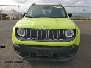 2018 Jeep Renegade Sport with VIN ZACCJAAB0JPG92224, listed as a Copart auction lot 43447115 with 46,089 mi miles and Salvage Title. Bid and sale history available at DreamBid. Image 5.