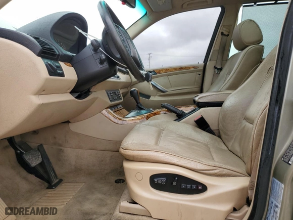 2004 BMW X5 3.0i with VIN 5UXFA13504LU35608, listed as a Copart auction lot 49435715 with 155,153 mi miles and Salvage Title. Bid and sale history available at carsss.com. Image 7.