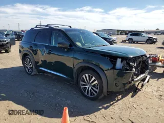 2022 Nissan Pathfinder Platinum with VIN 5N1DR3DH8NC269387, listed as a Copart auction lot 43648835 with 32,292 mi miles and Salvage title. Bid and sale history available at DreamBid. Image 4.