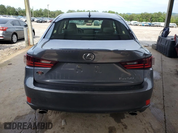 2014 Lexus IS 250 with VIN JTHBF1D23E5011284, listed as a Copart auction lot 61499345 with 76,494 mi miles and Salvage title. Bid and sale history available at DreamBid. Image 6.