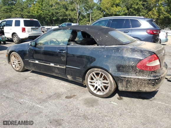 2008 Mercedes-Benz CLK-Class 3.5L with VIN WDBTK56F48F234780, listed as a Copart auction lot 73983624 with 0 mi miles and Salvage Title. Bid and sale history available at carsss.com. Image 2.