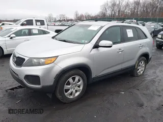 2011 Kia Sorento LX with VIN 5XYKTDA21BG167438, listed as a IAAI auction lot 41965712 with 201,055 mi miles. Bid and sale history available at carsss.com. Image 2.