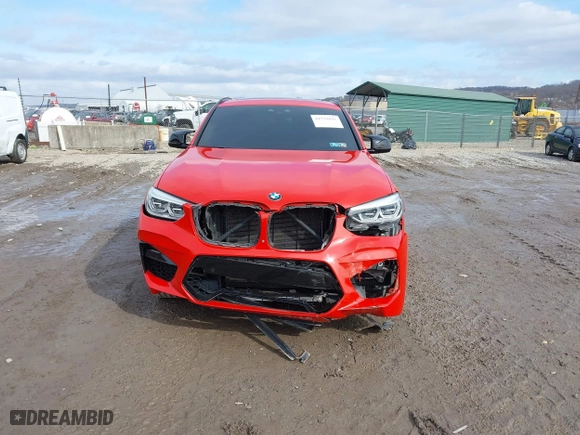 2020 BMW X4 M Competition with VIN 5YMUJ0C05L9C33943, listed as a IAAI auction lot 41531691 with 55,419 mi miles. Bid and sale history available at carsss.com. Image 12.
