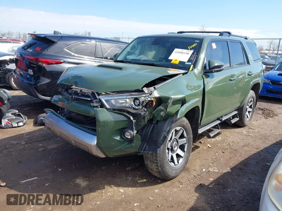2022 Toyota 4Runner TRD Off Road Premium with VIN JTERU5JR1N6061136, listed as a IAAI auction lot 41890330 with 66,783 mi miles and . Bid and sale history available at DreamBid. Image 18.