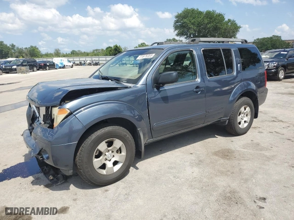 2005 Nissan Pathfinder XE with VIN 5N1AR18U65C775296, listed as a Copart auction lot 51675355 with 231,324 mi miles and Non Repairable. Bid and sale history available at carsss.com. Image 1.