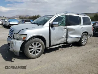 2008 Infiniti QX56 z VIN 5N3AA08D38N901910, wystawiony jako Copart lot #53956805 z przebiegiem Nie podano mil oraz Szkoda całkowita • Salvage title. Historia ofert i sprzedaży dostępna na DreamBid. Obrazek 1.