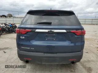 2022 Chevrolet Traverse LS with VIN 1GNEVFKW8NJ190604, listed as a Copart auction lot 78693064 with 34,252 mi miles and Salvage Title. Bid and sale history available at carsss.com. Image 6.