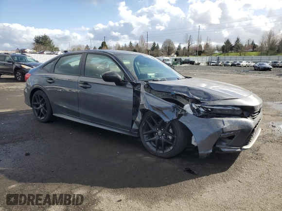 2024 Honda Civic Sport with VIN 2HGFE2F56RH567575, listed as a Copart auction lot 47966245 with 14,998 mi miles and Salvage Title. Bid and sale history available at DreamBid. Image 4.