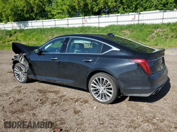 2020 Cadillac CT5 Premium Luxury z VIN 1G6DT5RK9L0156121, wystawiony jako Copart lot #57430325 z przebiegiem 40 815 mil mil oraz Czysty tytuł • Clean title. Historia ofert i sprzedaży dostępna na DreamBid. Obrazek 2.