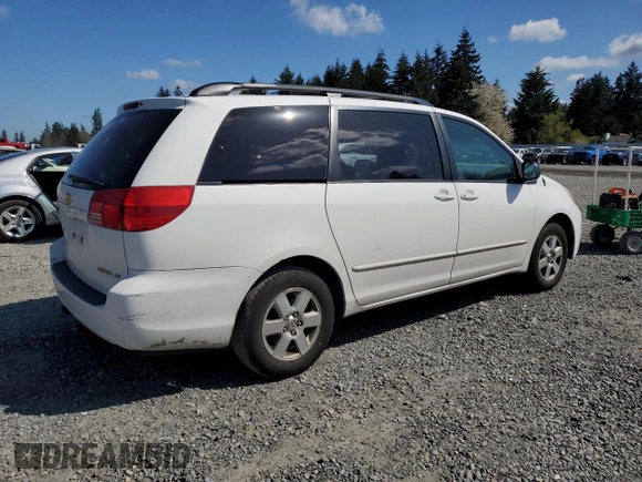 2004 Toyota Sienna CE with VIN 5TDZA23C24S049001, listed as a Copart auction lot 54015845 with 214,749 mi miles and Salvage Title. Bid and sale history available at carsss.com. Image 3.