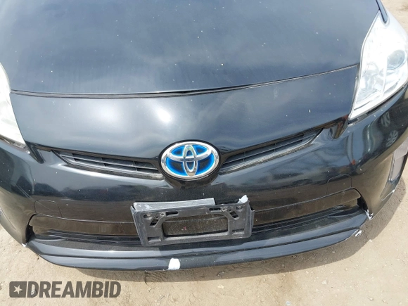 2013 Toyota Prius One with VIN JTDKN3DU8D1691254, listed as a IAAI auction lot 42047639 with 208,680 mi miles. Bid and sale history available at carsss.com. Image 6.