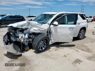 2019 Chevrolet Traverse Premier with VIN 1GNERKKW1KJ267564, listed as a Copart auction lot 57810235 with Not provided miles and Salvage title. Bid and sale history available at DreamBid. Image 1.