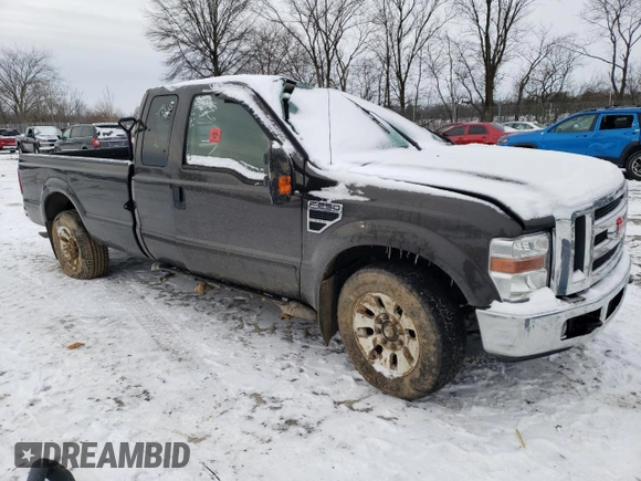2008 Ford Super Duty F-250 SRW XL with VIN 1FTSX20YX8ED36243, listed as a Copart auction lot 45723875 with Not Provided miles and Salvage Title. Bid and sale history available at carsss.com. Image 4.