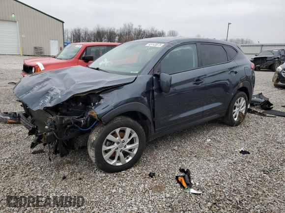 2019 Hyundai Tucson SE with VIN KM8J2CA46KU000559, listed as a Copart auction lot 45143875 with 0 mi miles and Salvage Title. Bid and sale history available at carsss.com. Image 1.