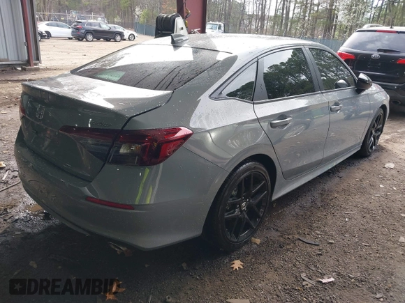 2025 Honda Civic Sport with VIN 2HGFE2F53SH569192, listed as a IAAI auction lot 41836855 with 1,117 mi miles and . Bid and sale history available at DreamBid. Image 4.