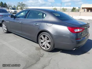 2015 Maserati Quattroporte S Q4 with VIN ZAM56RRA8F1134208, listed as a IAAI auction lot 41857398 with 105,151 mi miles. Bid and sale history available at carsss.com. Image 3.