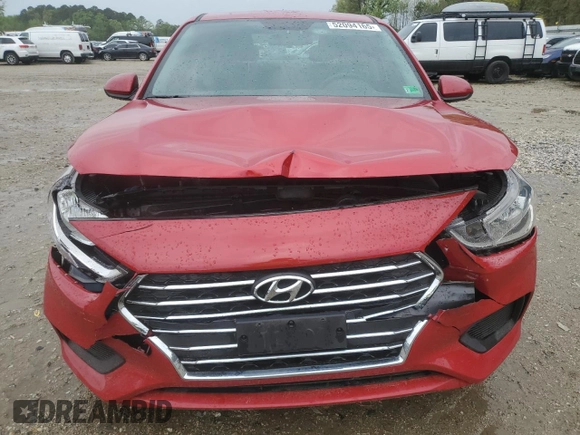 2022 Hyundai Accent SE with VIN 3KPC24A61NE171176, listed as a Copart auction lot 52094165 with 54,293 mi miles and Salvage Title. Bid and sale history available at carsss.com. Image 5.