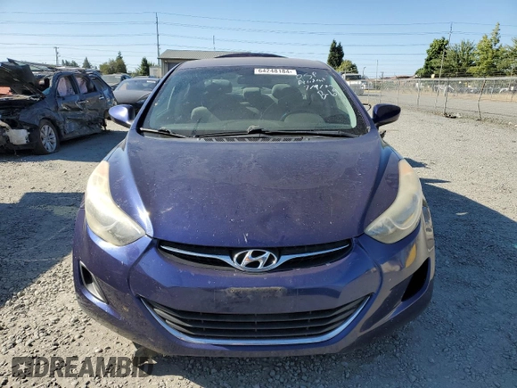 2013 Hyundai Elantra GLS z VIN 5NPDH4AE1DH246737, wystawiony jako Copart lot #64248184 z przebiegiem 132 716 mil mil oraz Szkody całkowita. Historia ofert i sprzedaży dostępna na DreamBid. Obrazek 5.