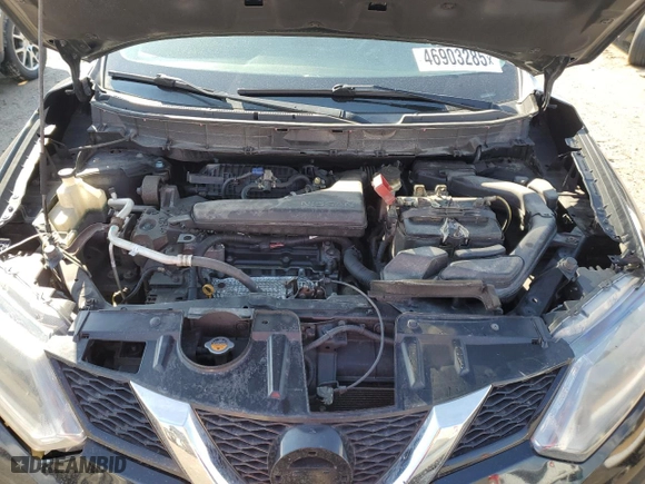 2016 Nissan Rogue SV with VIN KNMAT2MV8GP626068, listed as a Copart auction lot 46903285 with 132,830 mi miles and Salvage Title. Bid and sale history available at carsss.com. Image 12.
