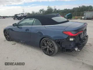 2021 BMW 4 Series 430i with VIN WBA23AT09MCG81555, listed as a Copart auction lot 81284974 with 18,219 mi miles and Salvage title. Bid and sale history available at DreamBid. Image 2.