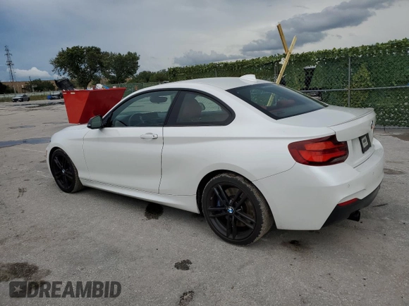 2020 BMW 2 Series M240i with VIN WBA2J5C0XL7E55318, listed as a Copart auction lot 59972304 with 37,423 mi miles and Non Repairable. Bid and sale history available at carsss.com. Image 2.