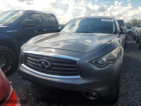 2013 Infiniti FX37 with VIN JN8CS1MU0DM141647, listed as a Copart auction lot 74251064 with NaN miles and Salvage Title. Bid and sale history available at carsss.com. Image 5.