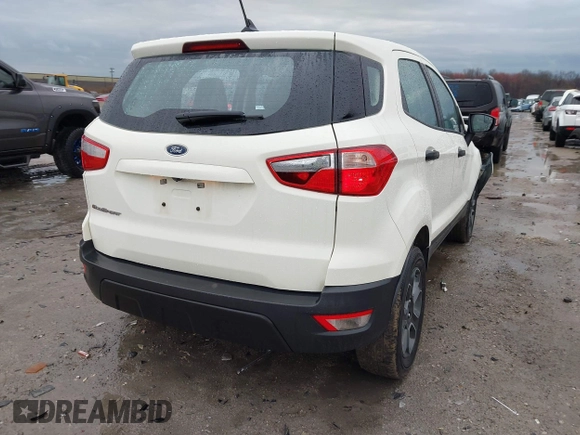 2021 Ford EcoSport S with VIN MAJ3S2FE8MC405765, listed as a IAAI auction lot 41913832 with 63,293 mi miles and . Bid and sale history available at DreamBid. Image 4.