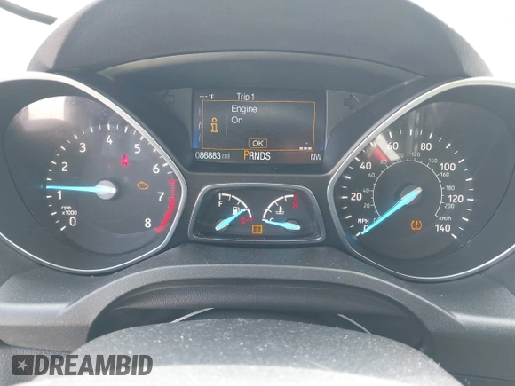 2017 Ford Escape SE with VIN 1FMCU0G94HUE90206, listed as a IAAI auction lot 42069904 with 86,883 mi miles. Bid and sale history available at carsss.com. Image 7.