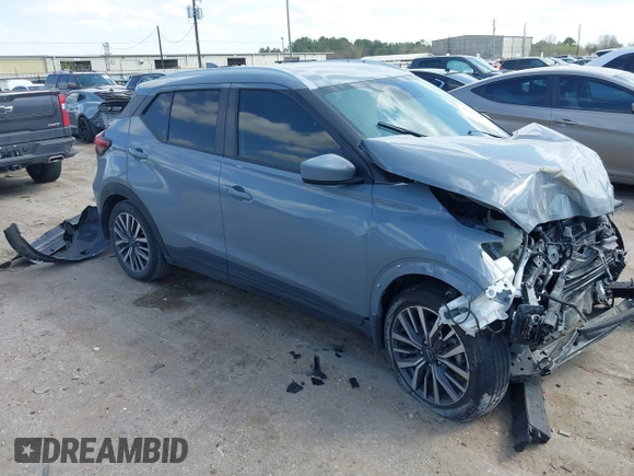 2024 Nissan Kicks SV with VIN 3N1CP5CV1RL529487, listed as a IAAI auction lot 41791708 with 19,416 mi miles. Bid and sale history available at carsss.com. Image 1.