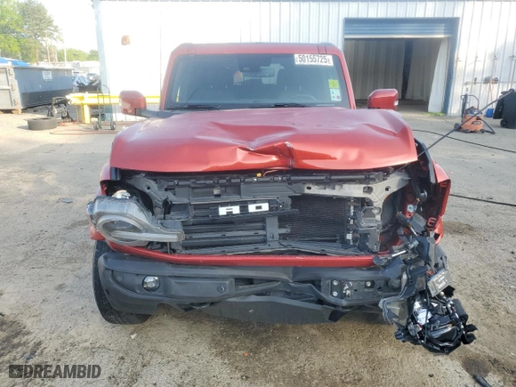 2022 Ford Bronco with VIN 1FMEE5DP7NLA85609, listed as a Copart auction lot 50155725 with 23,236 mi miles and Salvage Title. Bid and sale history available at carsss.com. Image 5.