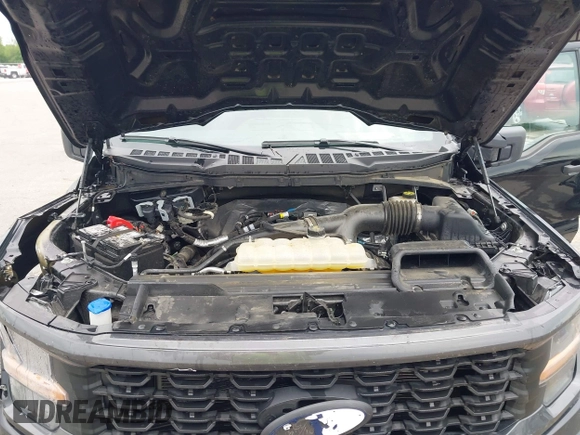 2024 Ford F-150 with VIN 1FTEX2LP1RKE72862, listed as a IAAI auction lot 42214197 with 25,672 mi miles and . Bid and sale history available at DreamBid. Image 10.
