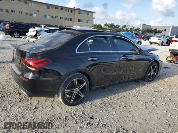 2022 Mercedes-Benz A 220 with VIN W1K3G4EB4NJ328653, listed as a Copart auction lot 51666235 with Not Provided miles and Non Repairable. Bid and sale history available at DreamBid. Image 3.
