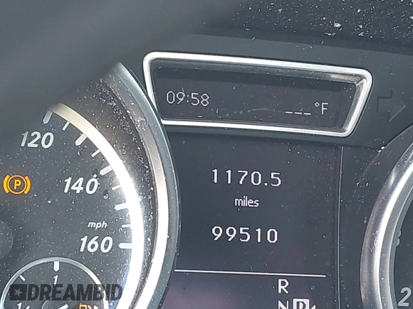 2012 Mercedes-Benz M ML 350 with VIN 4JGDA5HB7CA074205, listed as a IAAI auction lot 42080076 with 99,510 mi miles. Bid and sale history available at carsss.com. Image 15.