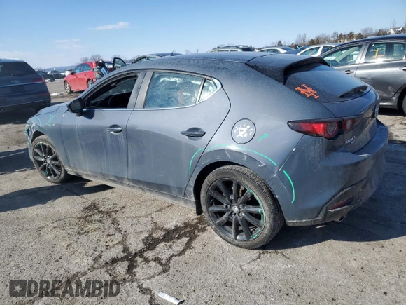 2023 Mazda 3 S Carbon Edition with VIN JM1BPBLM3P1616343, listed as a Copart auction lot 42303815 with 19,557 mi miles and Salvage title. Bid and sale history available at DreamBid. Image 2.