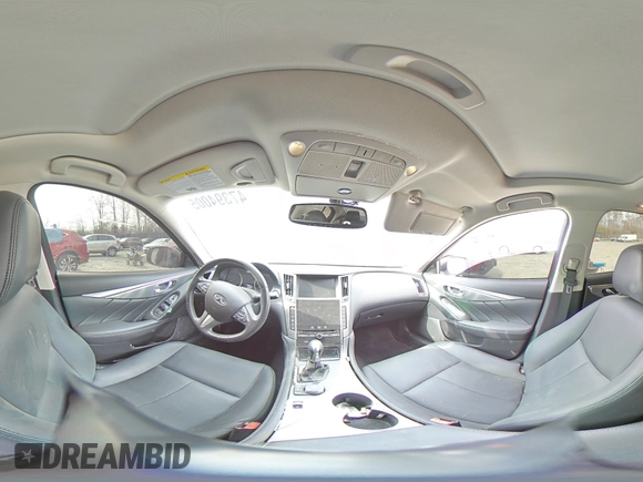 2017 Infiniti Q50 Signature Edition z VIN JN1EV7AR5HM839789, wystawiony jako Copart lot #47394005 z przebiegiem 57 152 mil mil oraz Szkoda całkowita • Salvage title. Historia ofert i sprzedaży dostępna na DreamBid. Obrazek 12.