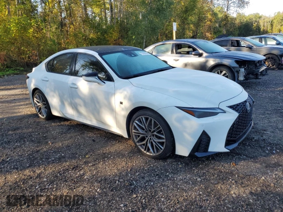 2022 Lexus IS 500 F Sport Performance with VIN JTHAP1D20N5001997, listed as a Copart auction lot 73356284 with 27,321 mi miles and Non repairable. Bid and sale history available at DreamBid. Image 4.