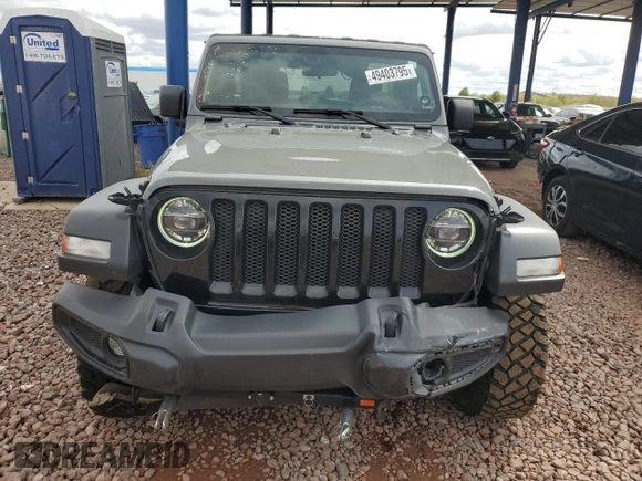 2022 Jeep Wrangler Unlimited Willys with VIN 1C4HJXDN8NW241324, listed as a Copart auction lot 49403795 with 25,727 mi miles and Salvage Title. Bid and sale history available at DreamBid. Image 5.