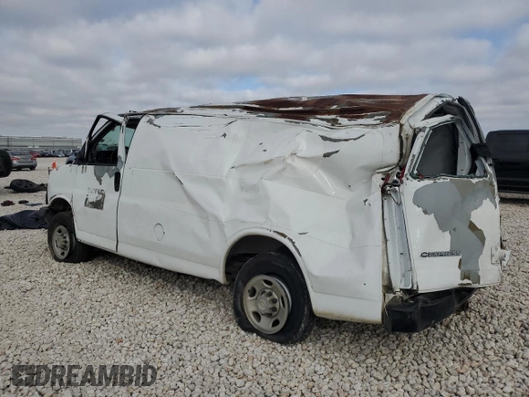 2008 Chevrolet Express Cargo Van with VIN 1GCGG25C881138805, listed as a Copart auction lot 46987615 with 0 mi miles and Non Repairable. Bid and sale history available at carsss.com. Image 2.