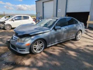 2012 Mercedes-Benz C 300 Sport with VIN WDDGF8BB5CA660243, listed as a Copart auction lot 59394845 with 176,880 mi miles and Salvage title. Bid and sale history available at DreamBid. Image 1.