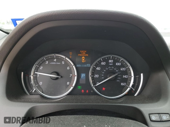 2016 Acura TLX with VIN 19UUB1F38GA003866, listed as a Copart auction lot 54975695 with 113,704 mi miles and Salvage title. Bid and sale history available at DreamBid. Image 9.