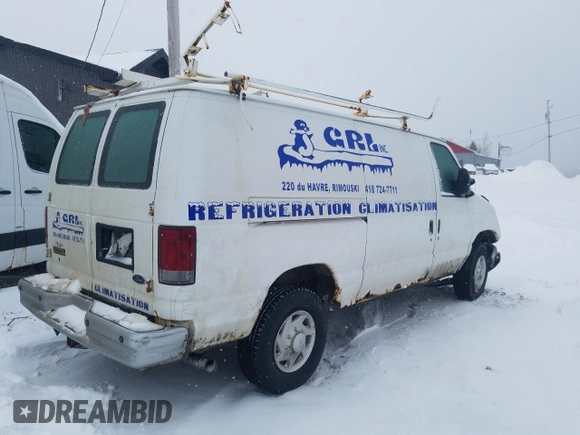 2008 Ford Econoline Cargo Commercial with VIN 1FTNE24L08DA53566, listed as a Copart auction lot 83140354 with Not Provided miles and Salvage Title. Bid and sale history available at DreamBid. Image 3.
