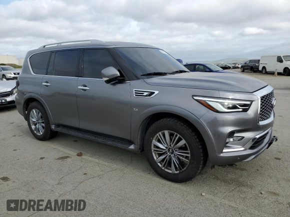 2020 Infiniti QX80 Luxe z VIN JN8AZ2NF9L9701773, wystawiony jako Copart lot #53162755 z przebiegiem 80 188 mil mil oraz Szkoda całkowita • Salvage title. Historia ofert i sprzedaży dostępna na DreamBid. Obrazek 4.