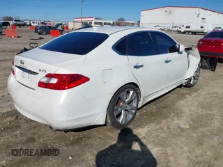 2013 Infiniti M37 with VIN JN1BY1AP6DM510938, listed as a IAAI auction lot 41239747 with Not Provided miles. Bid and sale history available at carsss.com. Image 4.